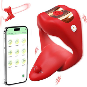 男性射精增加快乐时间舌头模型App遥控锁环前列腺按摩器振动器延迟 - Product Image 6