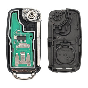 MS 2 Buttons 433MHz ID48 Chip Folding Car Remote Control <strong>Key</strong> 202AD for <strong>VW</strong> Volkswagen Auto Vehicle <strong>Key</strong> with Blank HU66 Blade - Product Image 3