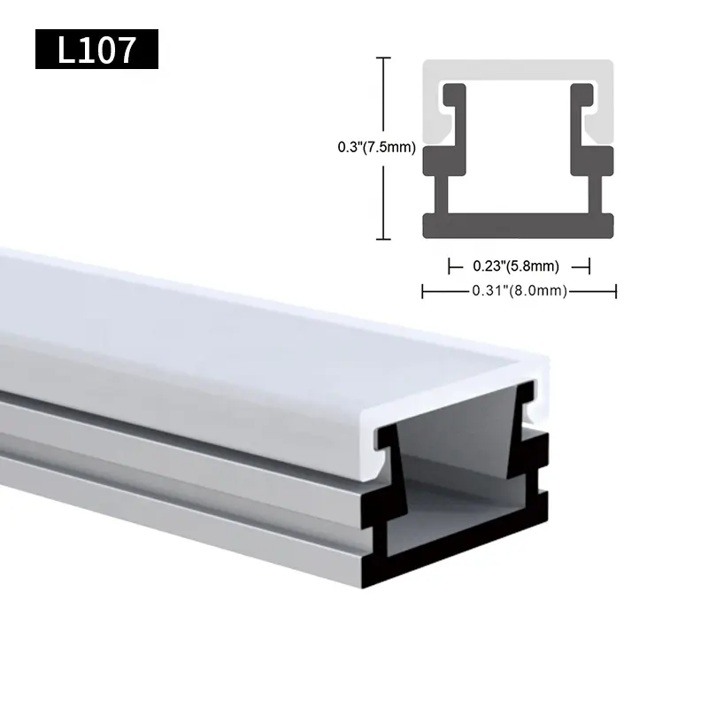 Voor Super Bar Lichte Behuizing U Vorm Oppervlak Gemonteerd Aluminium Geëxtrudeerd Lineair Kanaal Alu Led Profiel