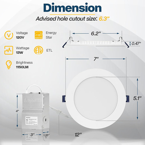 Hiện đại 4 inch <span class=keywords><strong>LED</strong></span> recessed Trần xuống Bảng điều chỉnh ánh sáng màu lựa chọn 3cct potlight với hộp nối IP44 cho phòng tắm - Product Image 2
