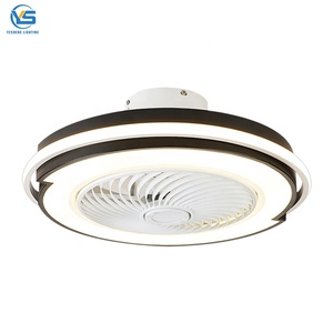 XD29 Ceiling Fan with <strong>112W</strong> <strong>LED</strong> Light 3 Shades Hidden and Protected Interior Blades 3 Speed Remote Control Memory and Timer 55cm