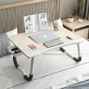 Mesa de estudio plegable para ordenador portátil, cajón de almacenamiento pequeño - Product Image 2