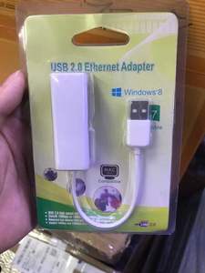 高品質のUSB2.0-RJ45イーサネットネットワークLANアダプターカードwindows7PCラップトップ用10Mbps 9700チップアダプター - Product Image 6