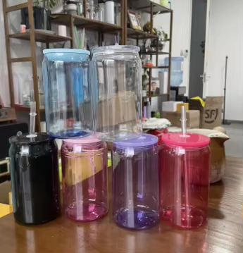 16oz mixed colors plastic cups libby