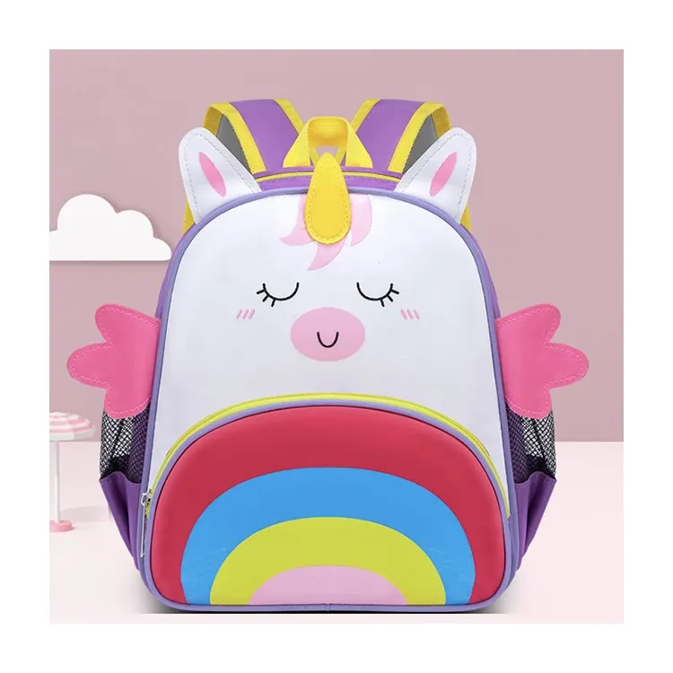 Diseño creativo personalizado forma de animal lindo niños mochilas escolares para niños