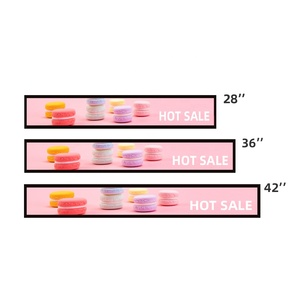 Multi größen regal LCD breite stretch screen display 23.1 zoll android system stretch rahmen regal display mit inhalt bearbeiten software - Product Image 3