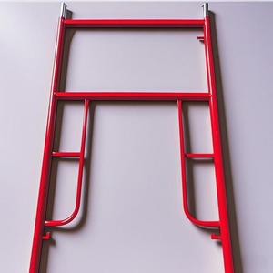 Andamio de acero galvanizado móvil de dos capas moderno para Taller de almacén y hotel con acceso de escalera - Product Image 4