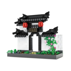益智玩具中国仿古建筑模型积木微型手工3D DIY拼图组装儿童玩具 - Product Image 5