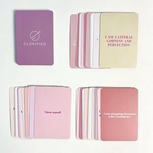 Tùy chỉnh in hàng ngày đầy cảm hứng tích cực tự khẳng định thẻ chơi Hộp gói vui vẻ Trò chơi thẻ nhà sản xuất - Product Image 1