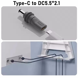 DC 5521アダプターコネクタUSB Cオス-DCメスパワーコンバータ用スターリンクミニワーク20V 65W + タイプC PDソースUSB-C - Product Image 4