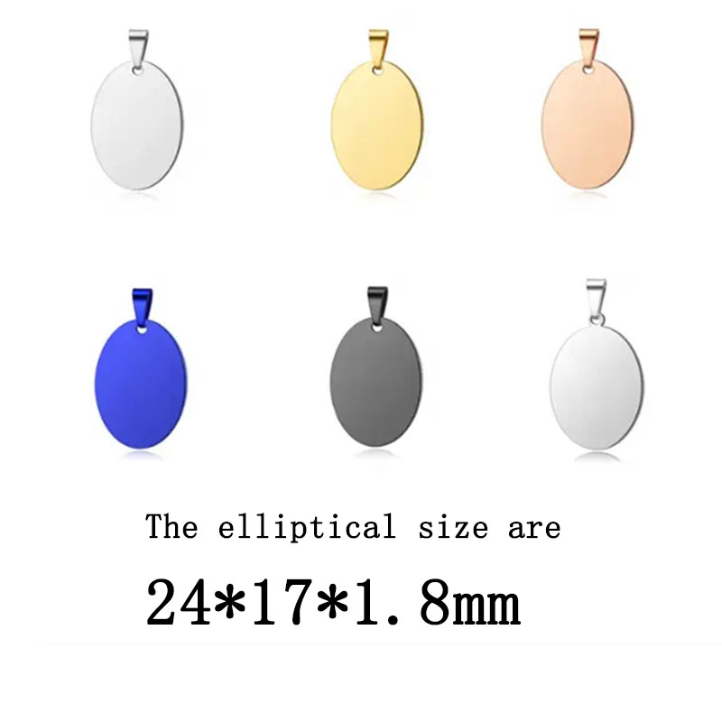 Le mélange B1 colore la taille elliptique 24*17*1.8mm