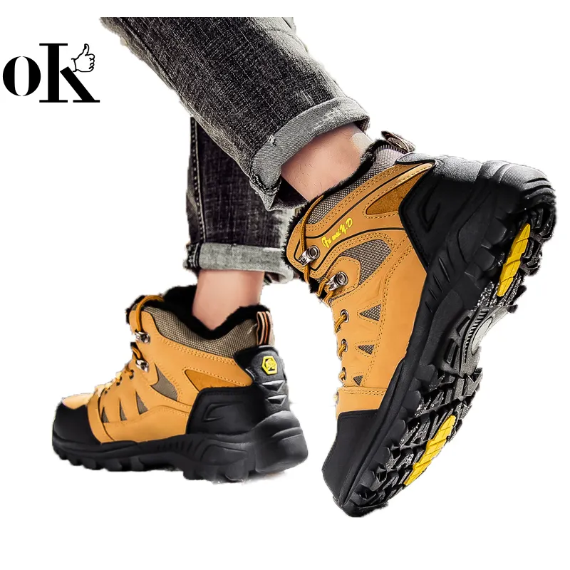 Al por mayor venta al por mayor nuevo calidad impermeable antideslizante montaña botas al aire libre caza senderismo zapatillas de deporte Zapatos de senderismo