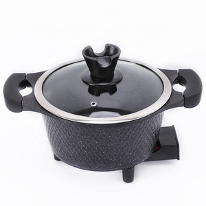 多機能無煙電気フライパン電気ラウンドポット家庭用電気ミニ炊飯器 - Product Image 4