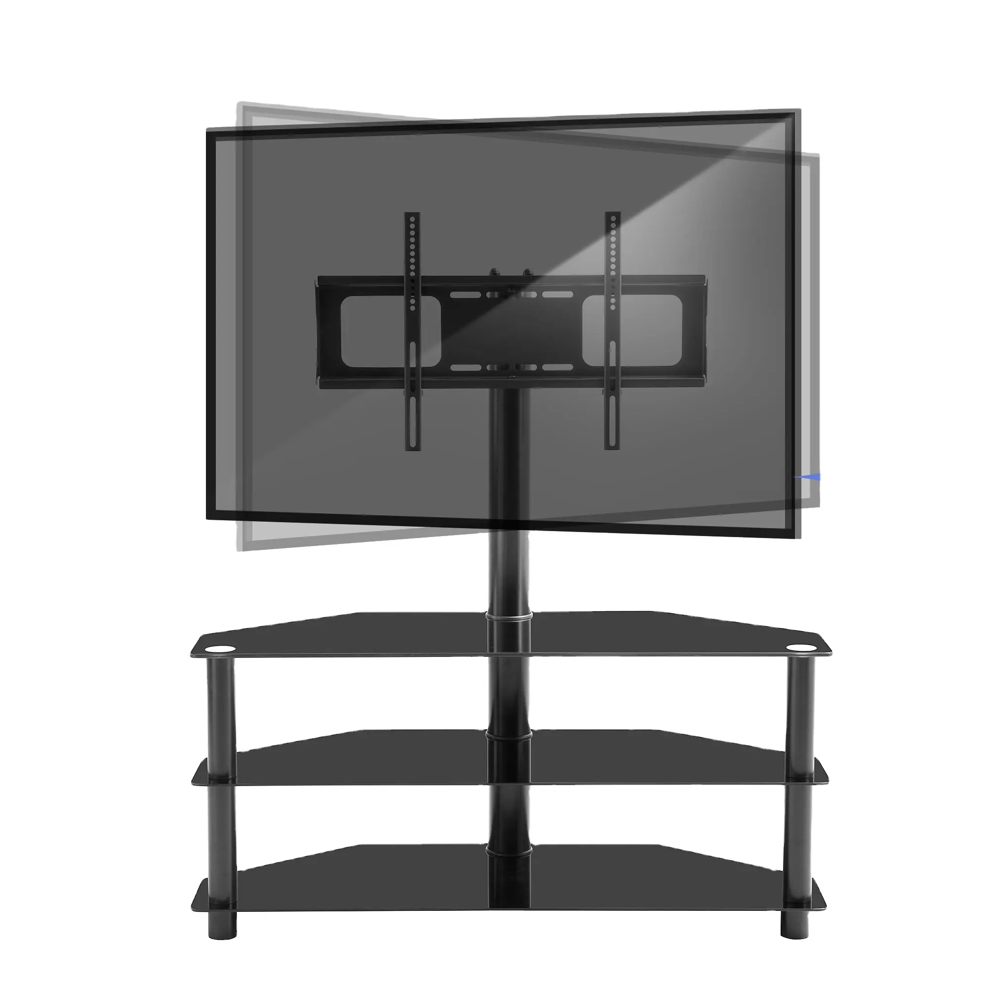 Новая модель мебели для гостиной 32-65 дюймов, светодиодная металлическая стеклянная плазменная подставка для ЖК-телевизора