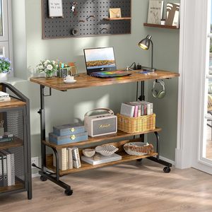 Height Adjustable Standing <strong>Multi</strong>-<strong>Function</strong> Work <strong>Computer</strong> <strong>Table</strong> Desk for Home Office - Product Image 1