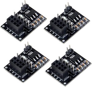 NRF24L01ワイヤレスアダプターモジュール3.3Vロボットカー用8ピン用ソケットアダプタープレートボード24L01ワイヤレスモジュール - Product Image 6