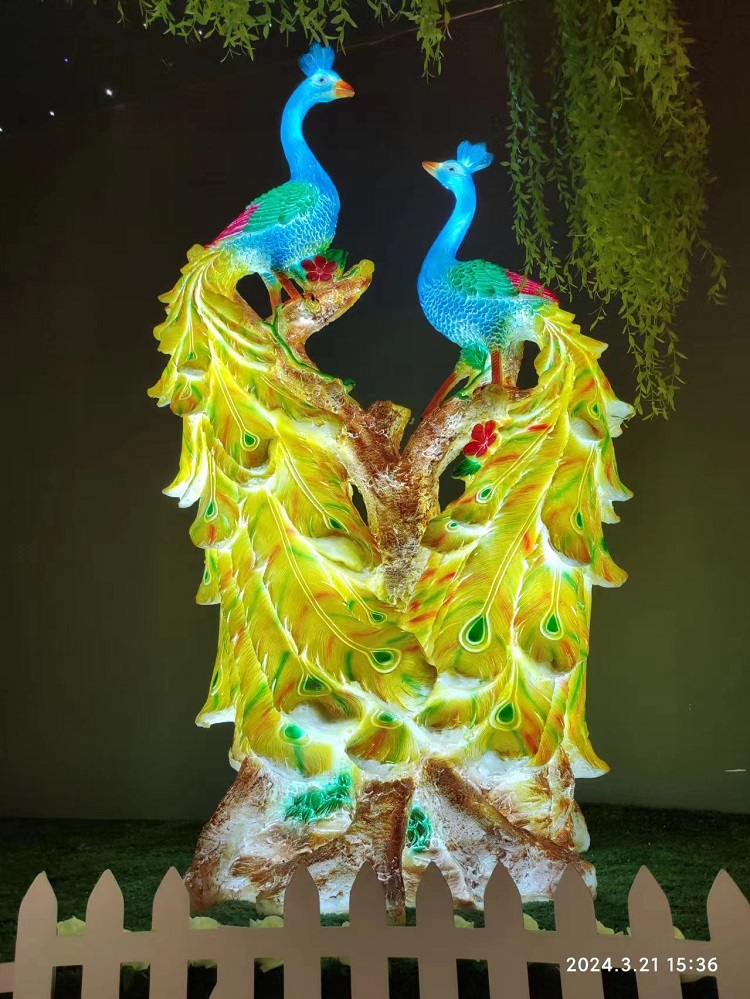 100W big Couple peacock 110*60*220cm