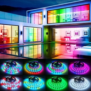 Metre başına 144 leds ile dijital led şerit 3 pin spi jst sm konektörü terminali ws2812b 5V akıllı LED şeritler 1m rulo başına - Product Image 5