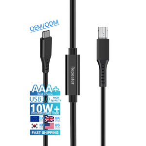 Laptop yazıcı için tekrarlayıcı 3.1 aktif uzatma kablosu bilgisayar aksesuarları ile 15M 10M USB USB-C Repeater 5Gbps tip c B - Product Image 1