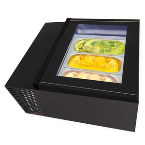 Commercial Single-Temperature Horizontal Hard Glass Display Cabinet for Ice Cream Popsicles Freezer Ice Cream Popsicle Display - Product Image 4