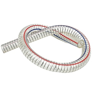 Toksik olmayan esnek şeffaf PVC boru bahar PVC hortum borusu/PVC Spiral çelik tel güçlendirilmiş hortum şeffaf hatları ile - Product Image 2