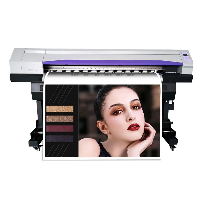 New Trend Thermal Roll Xp600 Cmyk Color Inkjet Eco Solvent stampanti Outdoor 1.8M 1.6M vinile Wide Printing Machine