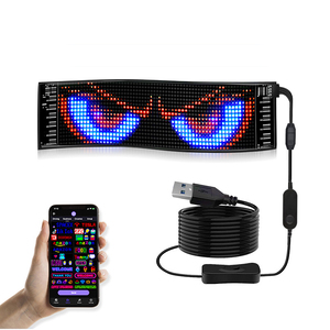 หน้าจอนุ่มอัจฉริยะถูกควบคุมโดยแอปและแสดงไฟ LED RGB แบบไดนามิกที่กระพริบสำหรับใช้ในรถยนต์และรถบรรทุก - Product Image 1