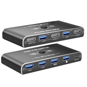 Conmutador KVM HDMI 2,0 personalizado de fábrica 4K60Hz Pantalla única-Control multidispositivo de 2/4 puertos para escenarios de juegos y oficina - Product Image 5