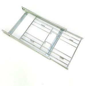 Double Sliding Pull-Out Waste Bin <strong>Containers</strong> Rectangular Storage Bucket Kitchen Hotel <strong>Built</strong>-<strong>in</strong> Structure Steel PP <strong>Garbage</strong>