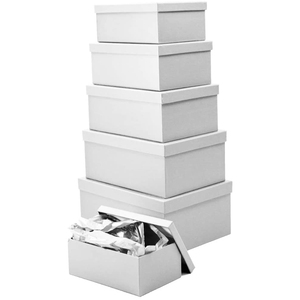 Confezione regalo diario Logo personalizzato confezione nido di cartone rigido di scatole di varie dimensioni - Product Image 1