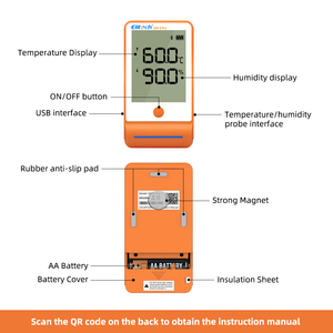 GSP-6Pro Digital USB <strong>Temperature</strong> Humidity Data <strong>Logger</strong> Built-in NTC Sensor High Precision Thermometer Data <strong>Logger</strong> - Product Image 4