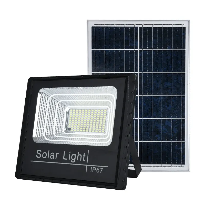 Solar Flood Light Solar Sensor 100 Watts 400 Watt Aluminum IP67 Led Ceiling Light 80 Warehouse Serie Led 20 Luces YC AC 85-265V