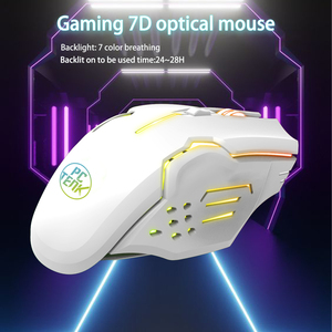 PCTENK XM63R OEM Ergonomisches Aufladen Programmier bares Gaming Drahtlose Maus Stumm schalten Leuchtende mechanische wiederauf ladbare Maus - Product Image 4