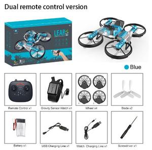 Drop Shipping <strong>2</strong> in 1 Dual Remote <strong>Control</strong> <strong>Drone</strong> Quad Copter Folding Motorcycle Deformation Toy NO WIFI - Product Image 4