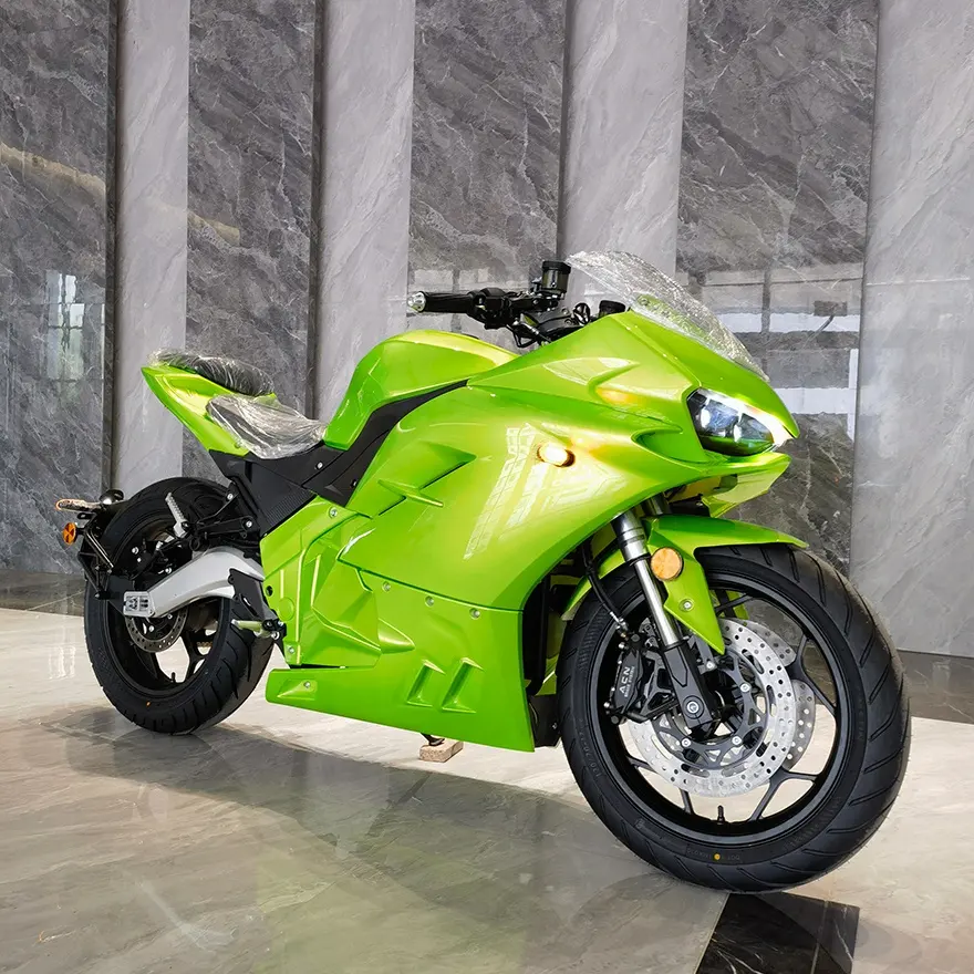 새로운 Desgin 6000w 체인 드라이브 센터 모터 150 km/h 속도 성인 전기 오토바이 경주 판매