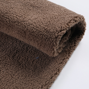 Áo Len Dài Tay Flannel Luxe Nhiều Màu Thịnh Hành Năm 2023 Vải Lông Cừu Polyester Nhà Sản Xuất Cọ Một Bên - Product Image 1