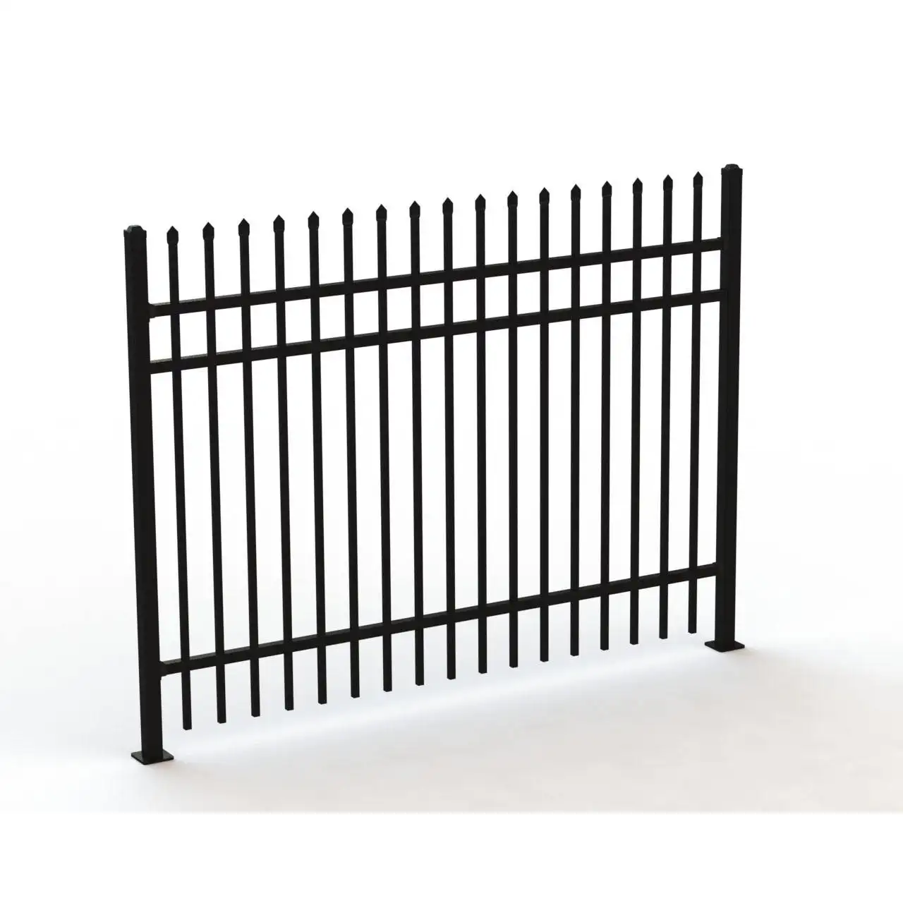 Recinzione ornamentale di sicurezza recinzione in alluminio ringhiera in acciaio zincato verniciato a polvere recinzione in ghisa per giardino