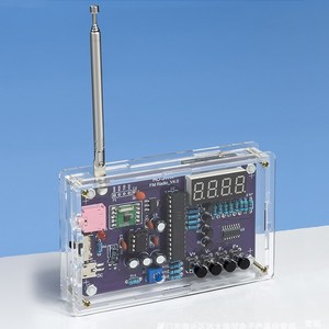 Kit de montaje de Radio, placa de circuito FM, fabricación de ordenador de un solo Chip, fabricación electrónica DIY, piezas de práctica de soldadura con estuche