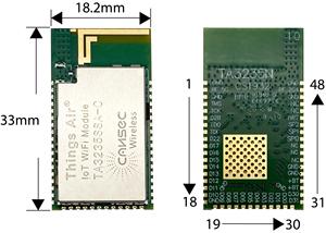 AT-Befehl verfügbar TA3235SSA-C Ti CC3235 Rf Wireless-Sender und Empfänger Dual-Mode-Modul Wifi 5G Low-Power-WLAN-Modul - Product Image 2