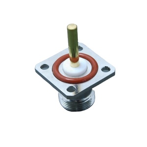 25.4mm SQフランジ電気N型メスジャック製造RF同軸コネクタ延長<span class=keywords><strong>2mm</strong></span>絶縁体20mmピン
