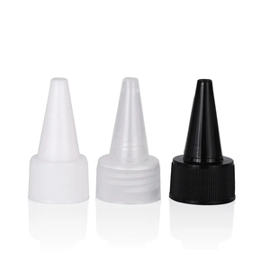 Empty 1oz 2oz 4oz 8oz White Black Blue Green Amber Plastic Squeeze Bottle With Applicator Nozzle
