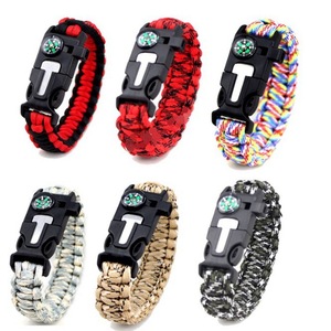 5 Trong 1 Vòng Đeo Tay Ngoài Trời La Bàn Đi Bộ Đường Dài Survival Khẩn Cấp Còi Cháy Khởi Động Kit - Product Image 5