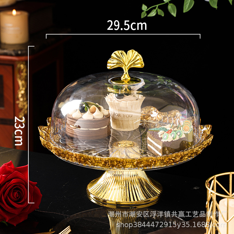 Assiette de fruits 29 cm avec couvercle