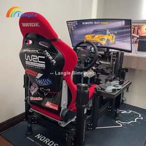 モーションSimアクチュエータシステム4軸VRレーシングコックピットSCドライビングゲームマシン学校および空港用4軸レーシングシミュレーター - Product Image 2
