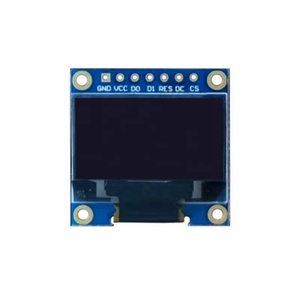 OLED 0,96 Zoll Display Modul SSD1306 I2C IIC SPI Serie 128X64 LCD 4 Stifte Gelbblau Weißblau für Arduino(Stift-Kopfern kopfert