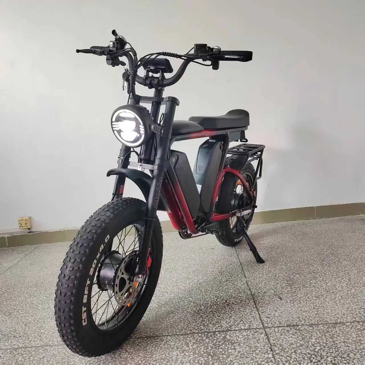 Ebike-bicicleta eléctrica de doble Motor, bici con dos baterías, 48V, 1000W x 2 F/R, 22ah x 2, suspensión completa, freno de aceite, Motor rápido