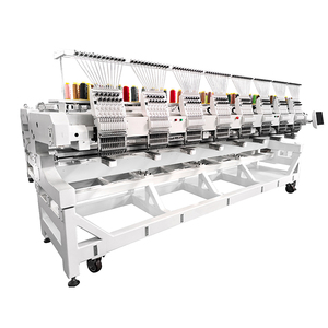 <strong>8</strong> Head Manufacturers Multi Function Magnetic Hoop High Speed Hat Beading Embroidery Machine Computerized 1200 Rpm Double <strong>Header</strong> - Product Image 1
