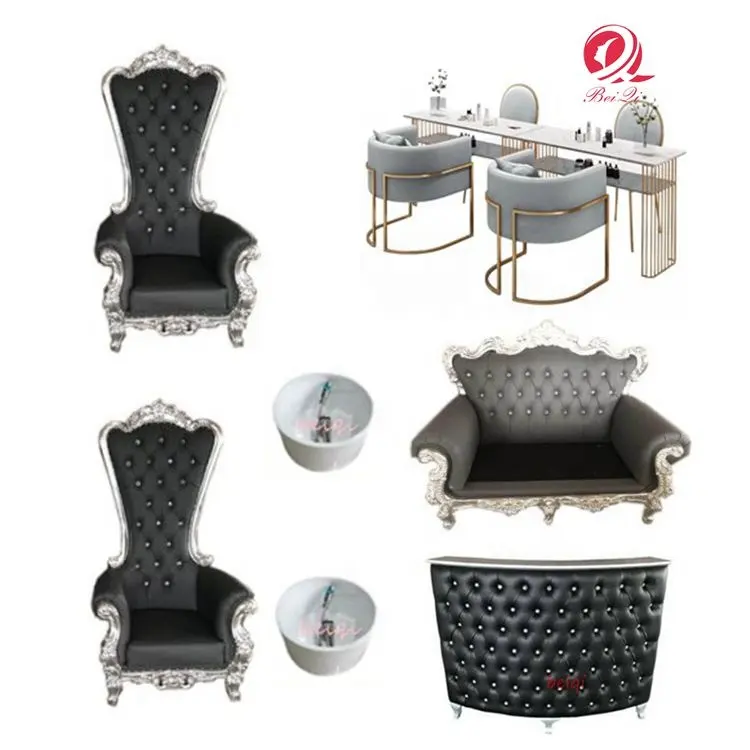 Grijs Manicure station nagelsalon meubels nagelstyliste tafels met stof cellector en lamp voor hotsale