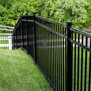 Renk özelleştirilmiş yeni tasarım ucuz Metal Picket süs çit paneli kazık çit beyaz 6X8 - Product Image 5
