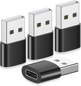 USB C母到USB公适配器2.0 3.0类型电源充电器电缆连接器